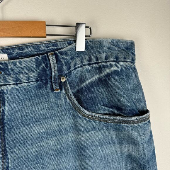 Good American Good 90s Split Back Hem Jeans Size 20 Plus NEW Indigo464 - Picture 9 of 14